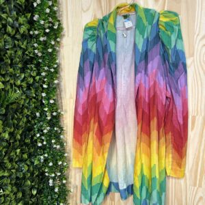 Blazer Casaco paraíso das cores Farm colorido arco iris (desapego)