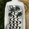 vestido farm moletom copacabana branco (novo)