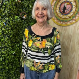 Blusa Ciganinha Farm Estampada (desapego)