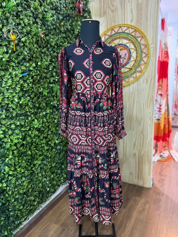 Vestido Longo cobra coral farm (novo)
