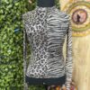 Blusa Manga Longa Onça Zebra Animal Print (desapego)