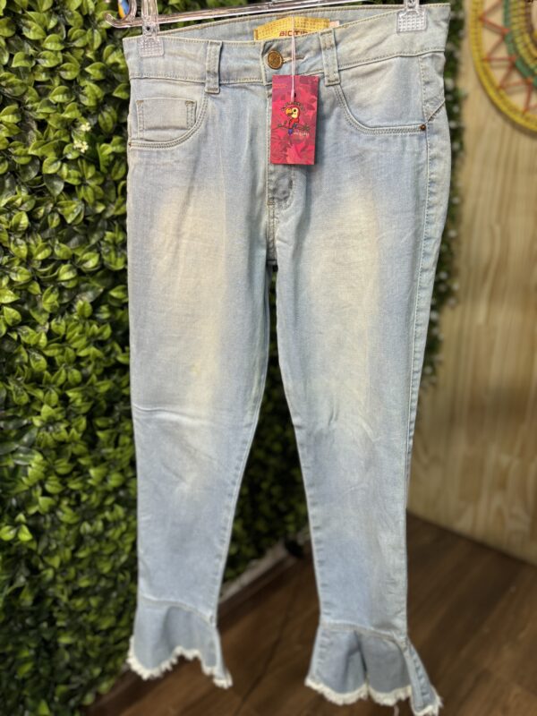Calça Jeans Clara Boca Babados (desapego)