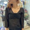 Blusa Preta Transparente (desapego)