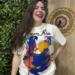 Camisa T-shirt Farm Arara Azul  (novo)