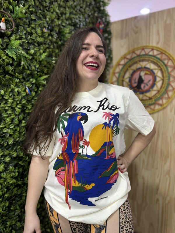 Camisa T-shirt Farm Arara Azul  (novo)