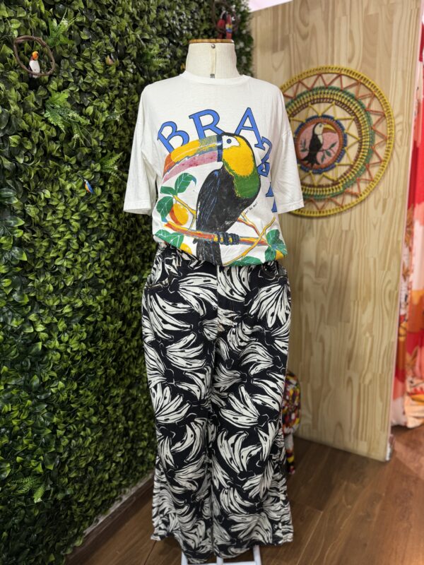 Calça Jeans Farm Wide Leg Bananas Off White (desapego)