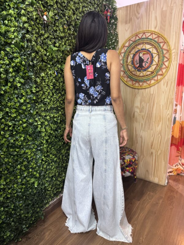 Calça Jeans Clara pantalona Larga Peahi (desapego) - Image 3