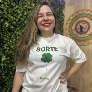 Camisa T Shirt Trevo Sorte Farm (novo)