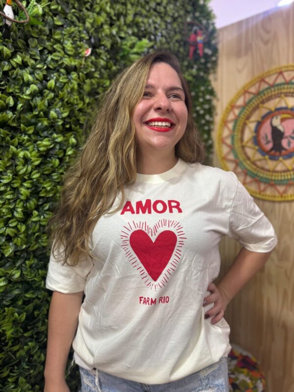 Camisa T Shirt Trevo amor Farm (novo)