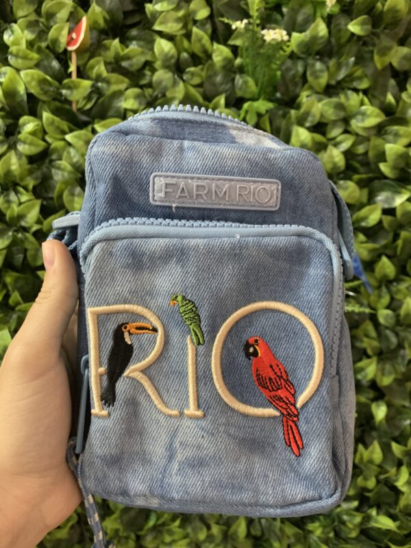 Bolsa Gema Farm Rio Arara Jeans (novo)