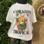 Camisa T- shirt Farm Rio Corazon Tropical Off White (novo) - Image 2