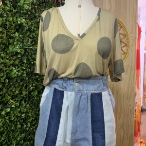 Short Jeans Farm Listras (desapego)