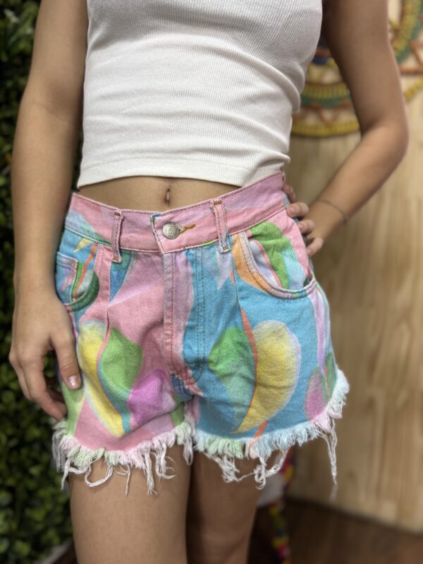Short Jeans Farm Tons Pastéis (desapego) - Image 2