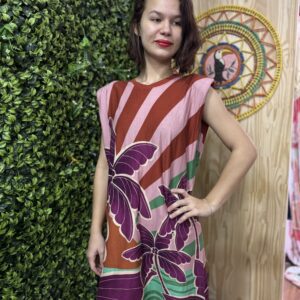 Vestido Tshirt Curto Honolulu Farm (desapego)
