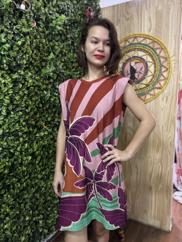 Vestido Tshirt Curto Honolulu Farm (desapego)