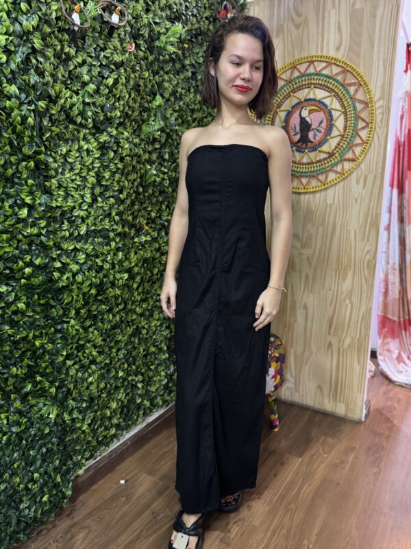 Vestido Longo Farm Tomara que Caia Preto (novo)