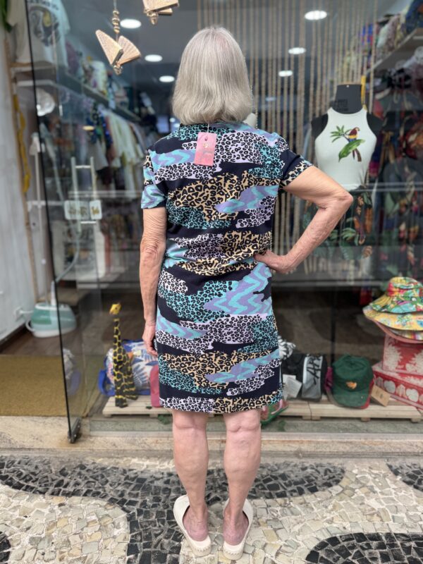 Vestido Curto Adidas Collab Farm Animal Print Roxo (desapego) - Image 3
