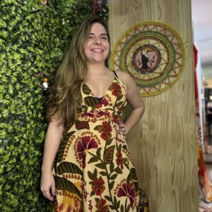 Vestido Curto Farm Estampado Floral  (desapego)