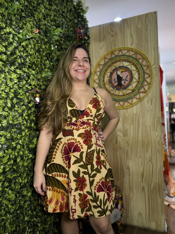 Vestido Curto Farm Estampado Floral  (desapego)