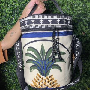 Cooler Farm Farofa Jardim Tropical preta e branco (novo)