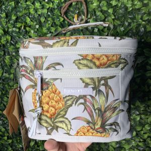 Mini Cooler Farofa Suco de Abacaxi verde branco (novo)