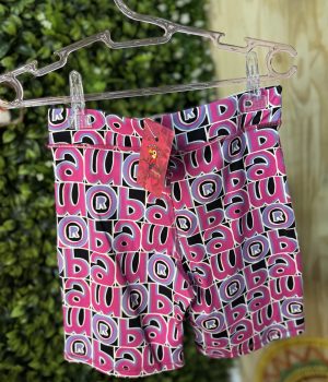 Short Bermuda Baw Ciclista Rosa E Roxo (novo)