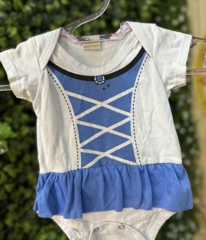 Body Infantil Princesa Cinderela Branco (desapego)