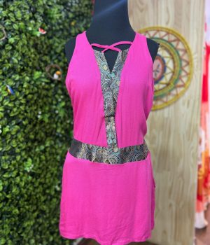 Vestido rosa desapego